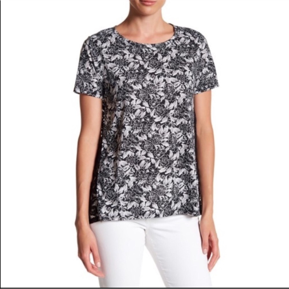 NWT Joe Fresh Lace Back Tee - Picture 2 of 5